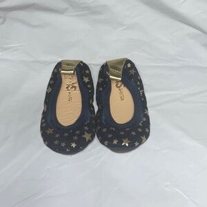 yosi ya samra shoes navy blue with gold stars